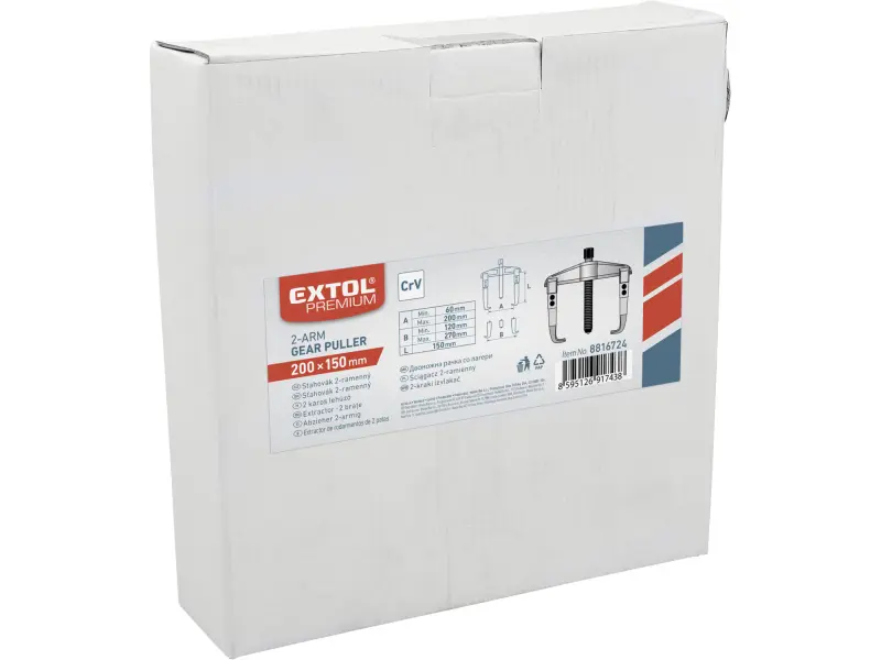 stahovák dvouramenný, kovaný, rozpětí 200, hloubka 150mm