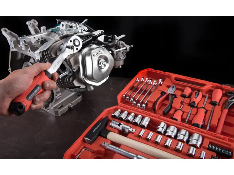 sada nářadí 55ks, 1/4