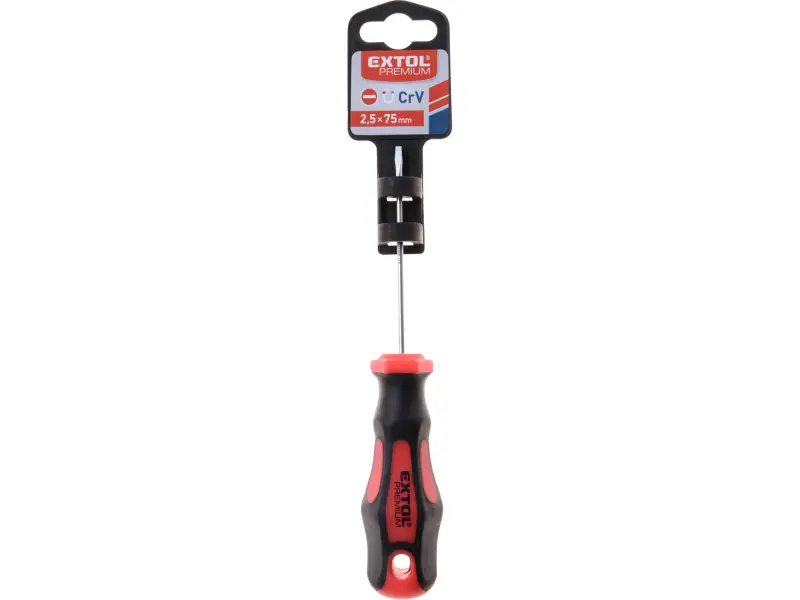 šroubovák plochý, (-) 2,5x75mm, CrV EXTOL PREMIUM