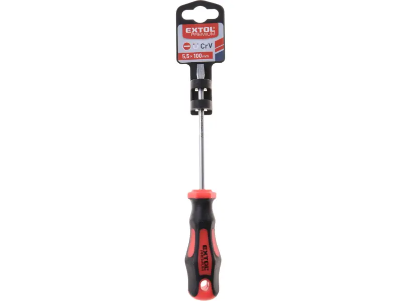 šroubovák plochý, (-) 5,5x100mm, CrV EXTOL PREMIUM