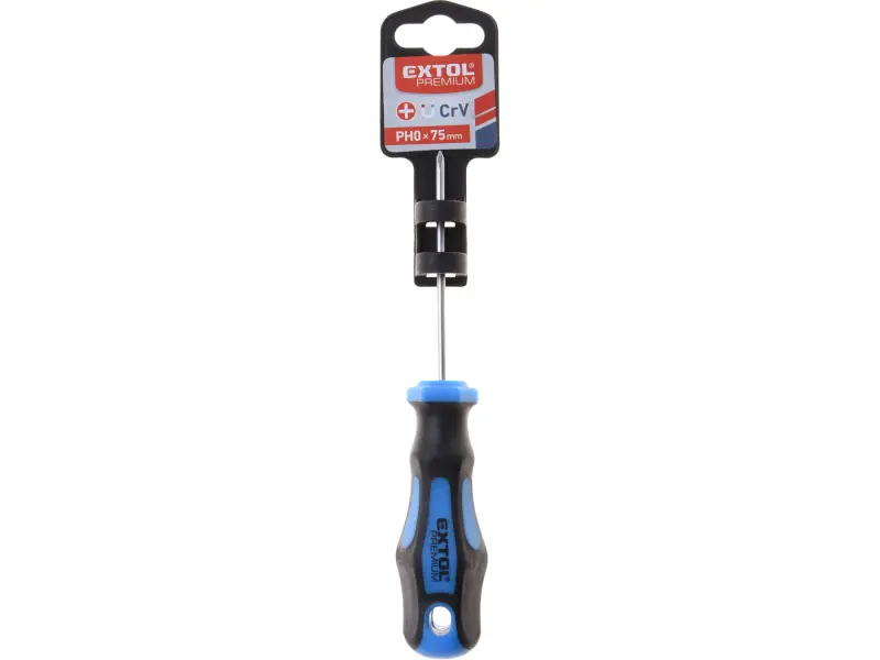 šroubovák křížový phillips, PH 0x75mm, CrV EXTOL PREMIUM