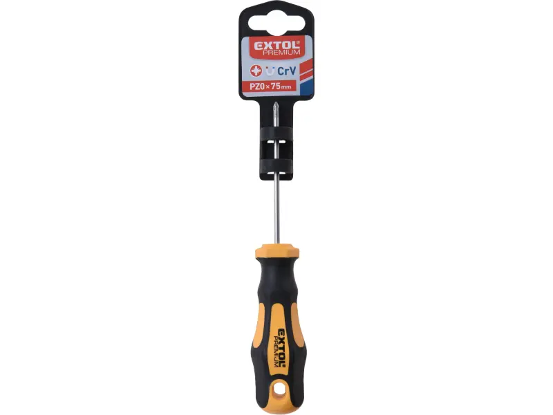 šroubovák křížový pozidriv, PZ 0x75mm, CrV EXTOL PREMIUM