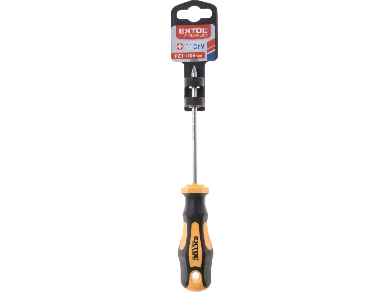 šroubovák křížový pozidriv, PZ 1x100mm, CrV EXTOL PREMIUM