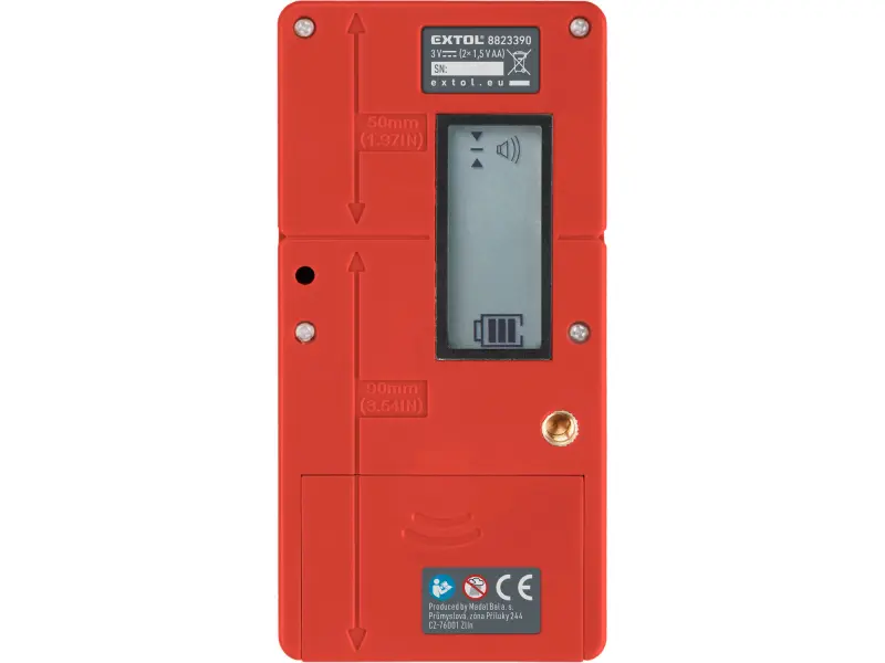 přijímač-detektor laser. paprsku, červeného i zeleného