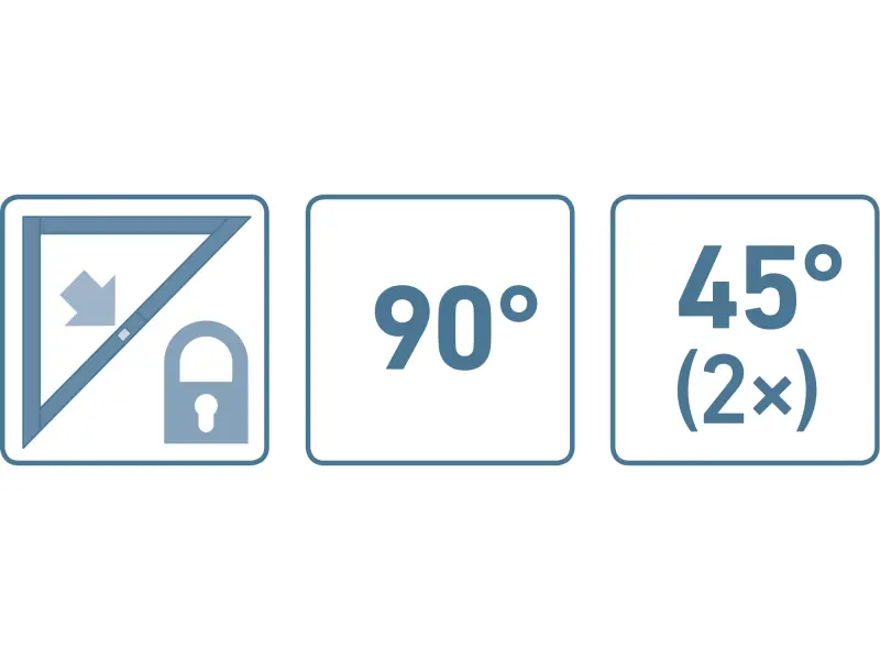 úhelník stavařský skládací, 600mm, hliníkový