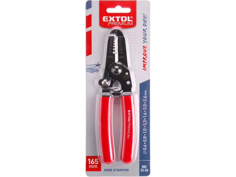 kleště odizolovací/štípací na vodiče, 165mm/0,6-2,6mm