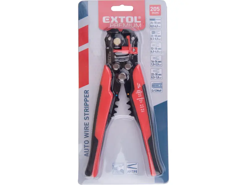 kleště odizolovací/krimpovací automatické, 210mm/0,2-6mm2