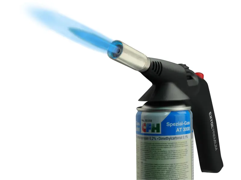 hořák s piezo zapalováním na kartuše s EU závitem 7/16