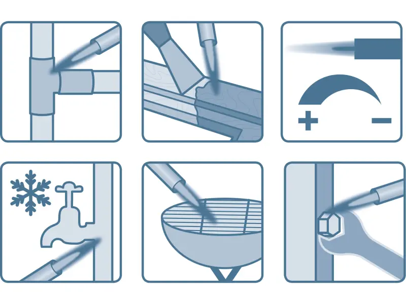 hořák MINI s piezo zapalovačem a předehřevem plynu na kartuše s EU závitem 7/16