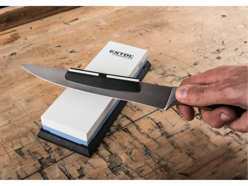 brusný kámen na nože oboustranný/kombinovaný, F400/F1000, 180x60x28mm