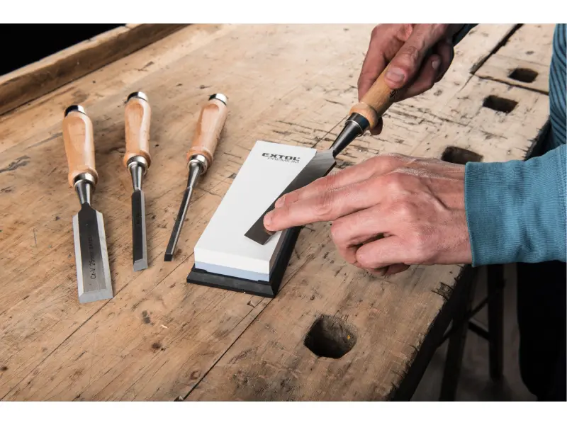 brusný kámen na nože oboustranný/kombinovaný, F400/F1000, 180x60x28mm