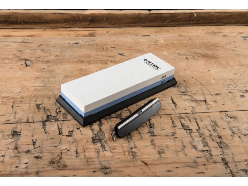 brusný kámen na nože oboustranný/kombinovaný, F400/F1000, 180x60x28mm