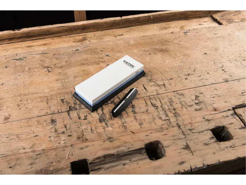 brusný kámen na nože oboustranný/kombinovaný, F400/F1000, 180x60x28mm