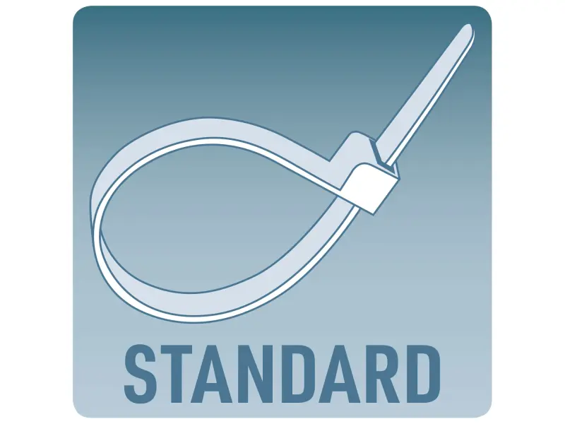 pásky stahovací na kabely bílé, 250x4,8mm, 100ks, nylon PA66