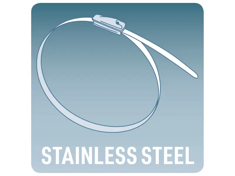 pásky stahovací NEREZ, 250x4,6mm, 50ks