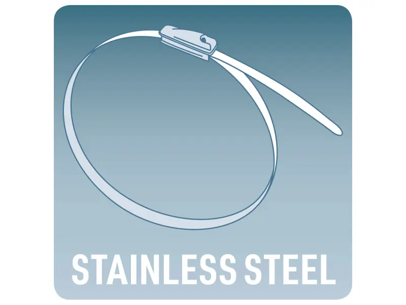 pásky stahovací NEREZ, 450x7,9mm, 50ks