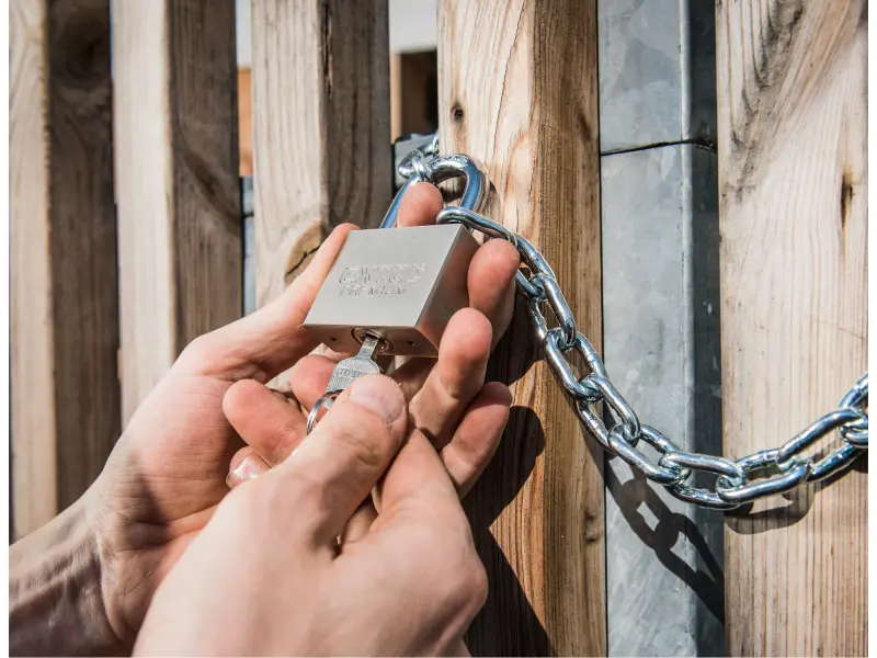 zámek visací kovový, 50mm matová-niklová povrchová úprava