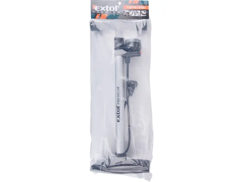 pumpa na kolo s manometrem a upouštěcím ventilem, 120PSI/8bar