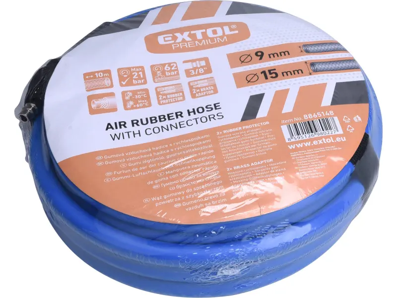 hadice vzduchová, guma, 1/4