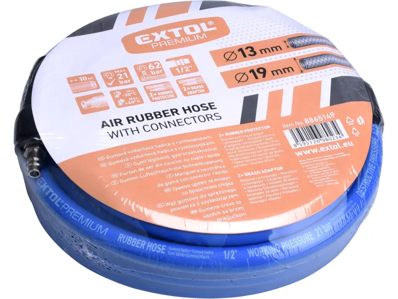 hadice vzduchová, guma, 1/4