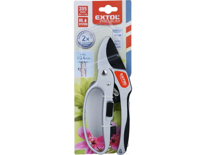 nůžky zahradnické s rohat. převodem, 205mm, SK5