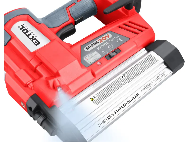 hřebíkovačka/sponkovačka aku SHARE20V, 20V Li-ion, 2Ah