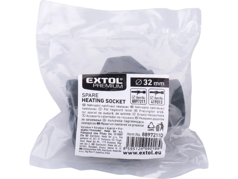 nástavec párový pro polyfúzní svářečku, ⌀32mm