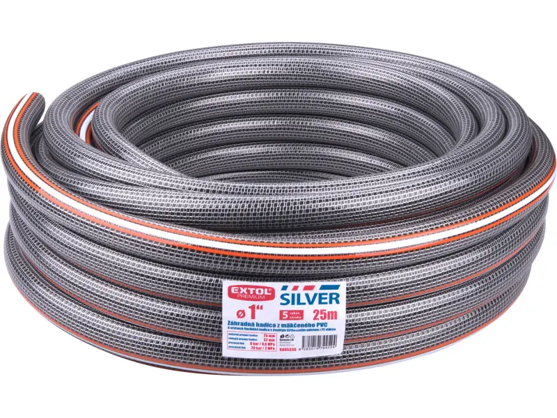hadice zahradní neprůhledná SILVER, 1