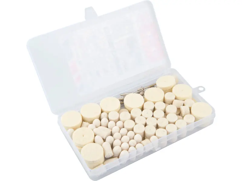 kotouče plstěné leštící, sada 120ks