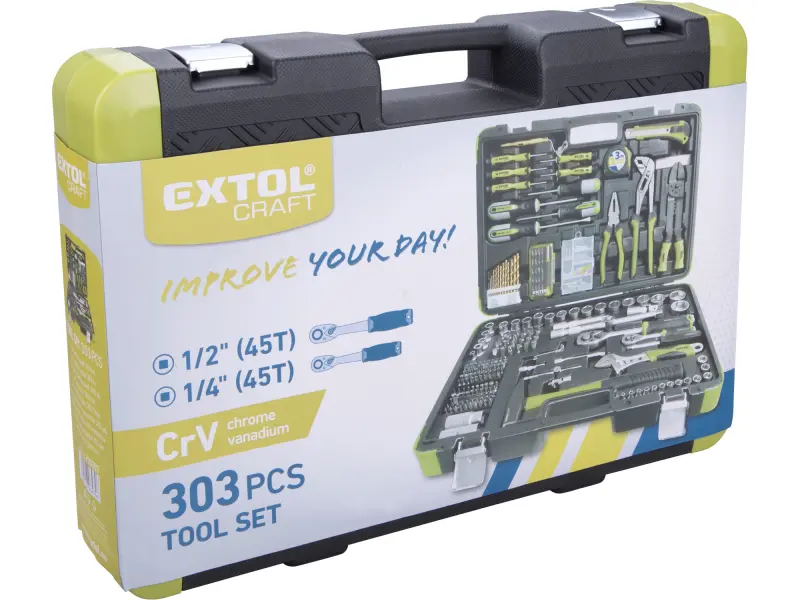 sada nářadí 303ks, 1/4