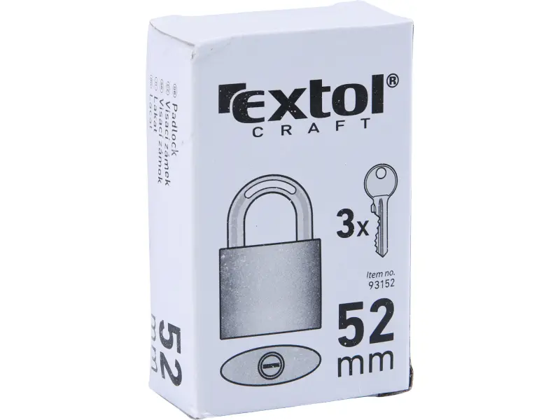 zámek visací litinový, 52mm