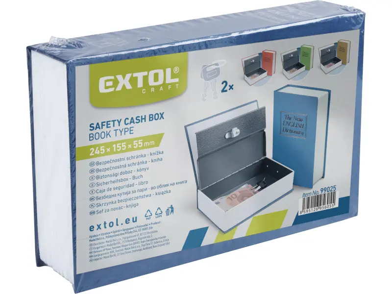 schránka bezpečnostní - knížka, 245x155x55mm