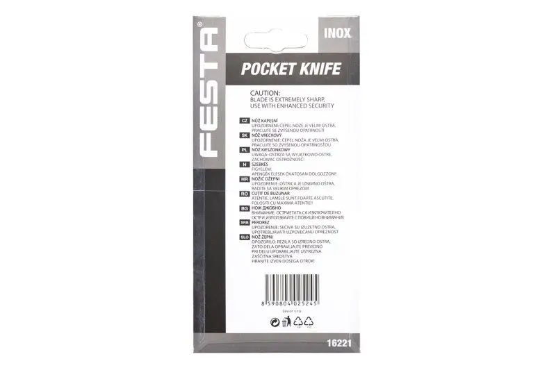 Nůž zavírací FESTA (dřevo/kov)