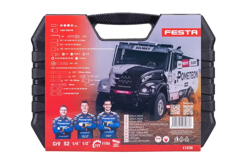 Gola sada FESTA CrV 110ks 1/4"-1/2" EDICE DAKAR