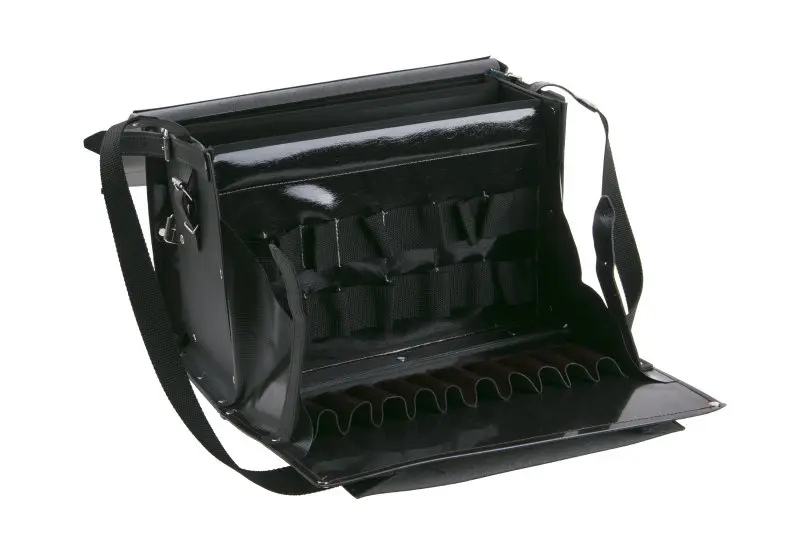 Brašna na nářadí elektrikářská černá 27x43x18cm