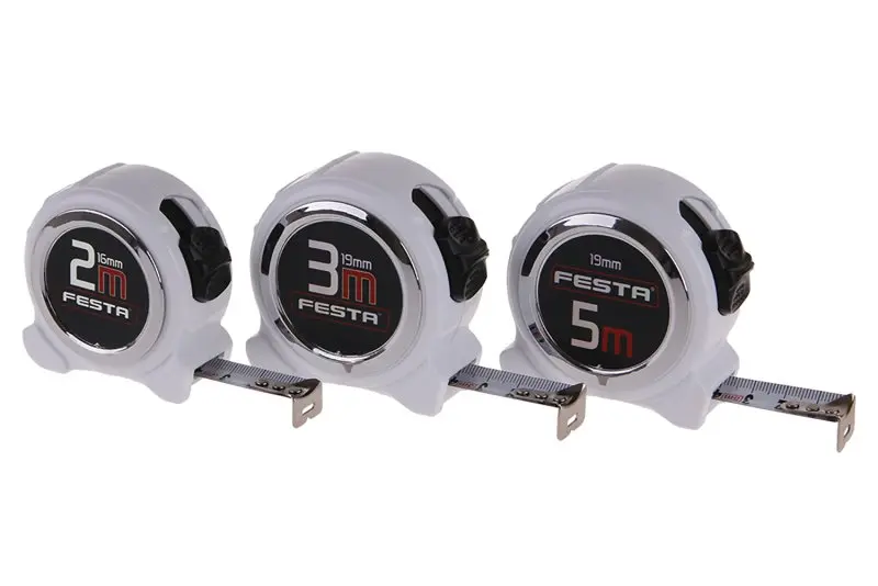 Metr svinovací FESTA 2mx16mm BÍLÝ
