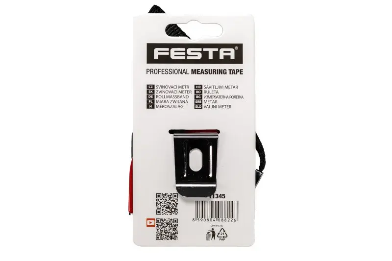 Metr svinovací FESTA 5mx19mm, nylon