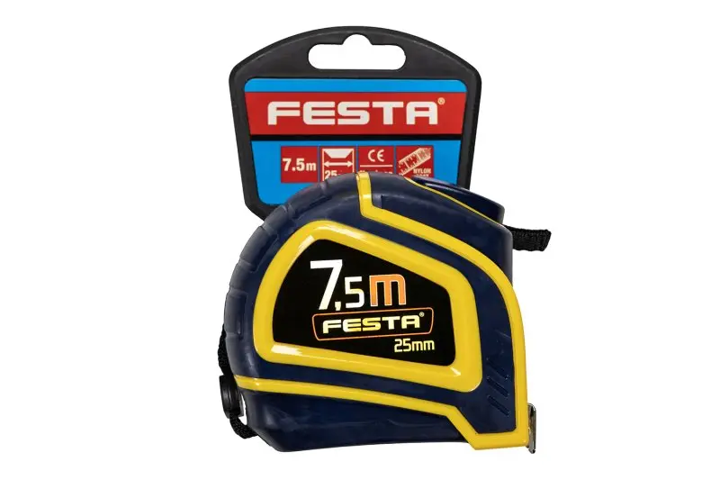 Metr svinovací FESTA 7.5mx25mm, nylon