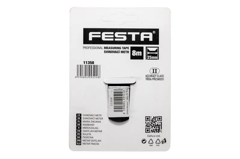 Metr svinovací FESTA 8mx25mm