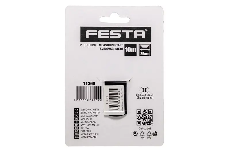 Metr svinovací FESTA 10mx25mm