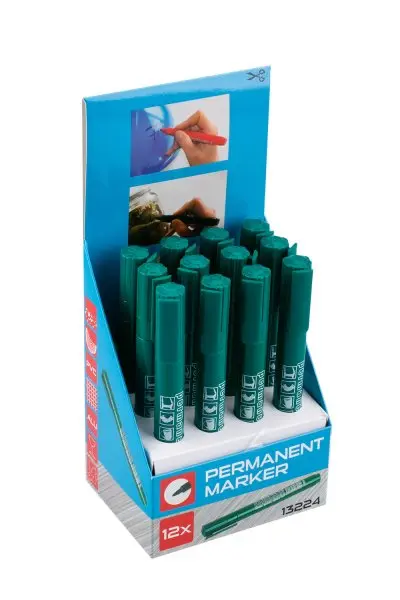 Značkovač permanentní (fix) zelený 143mm