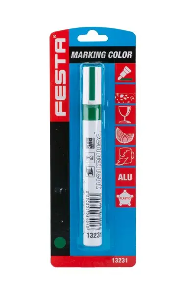 Značkovač permanentní FESTA zelený ALU 143mm