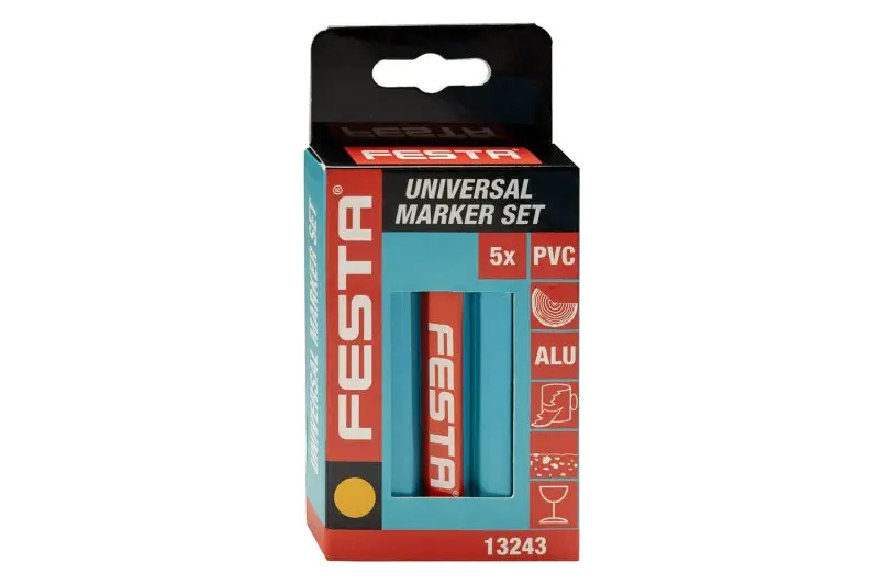 Značkovač univerzální FESTA 120mm žlutý 5ks