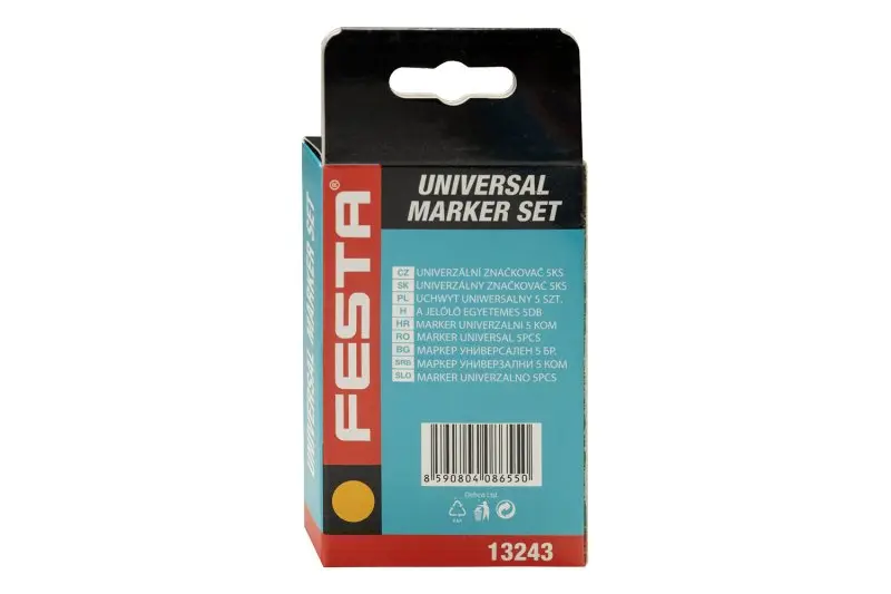 Značkovač univerzální FESTA 120mm žlutý 5ks