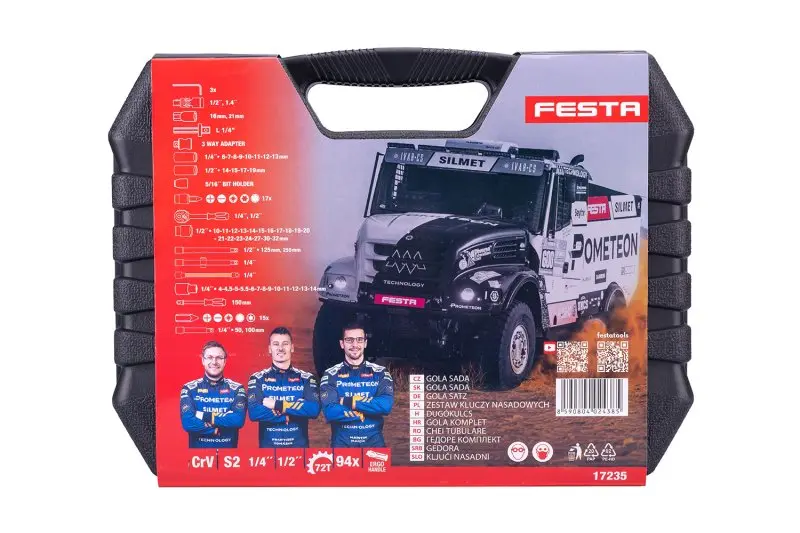 Gola sada FESTA CrV 94ks 1/4"-1/2" EDICE DAKAR