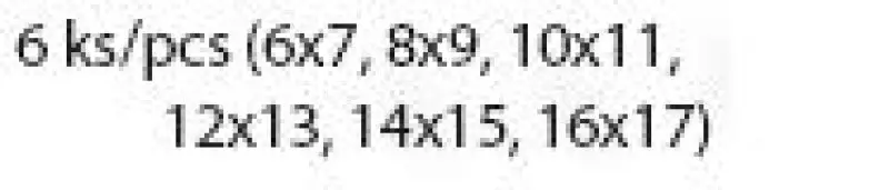 Sada otevřené klíče FESTA CrV 6ks 6-17mm