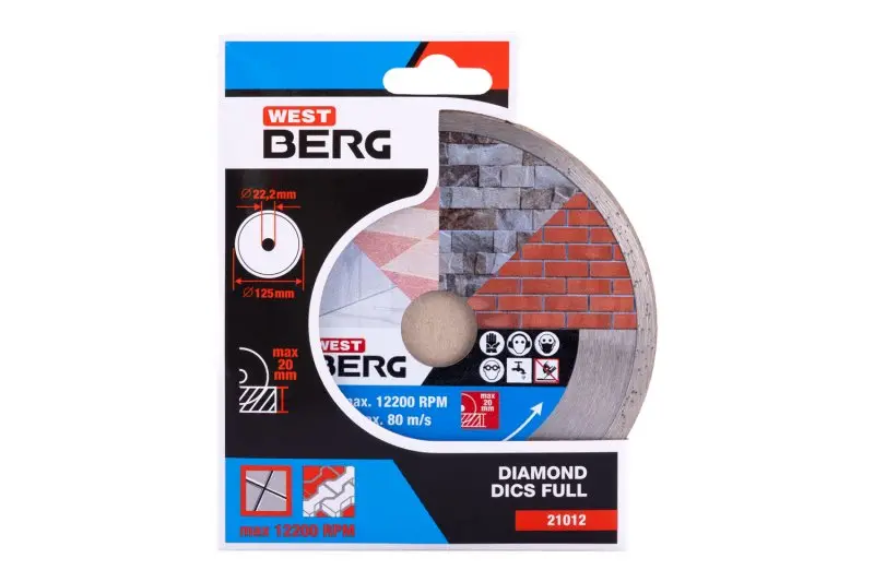 Kotouč diamantový WESTBERG 125x1.9x22.2mm plný