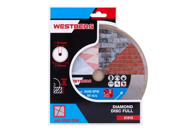 Kotouč diamantový WESTBERG 180x2.3x22.2mm plný