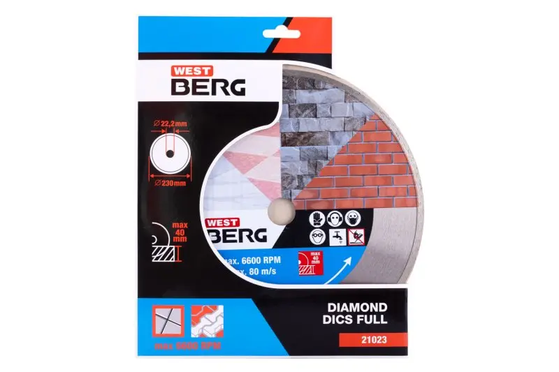 Kotouč diamantový WESTBERG 230x2.4x22.2mm plný