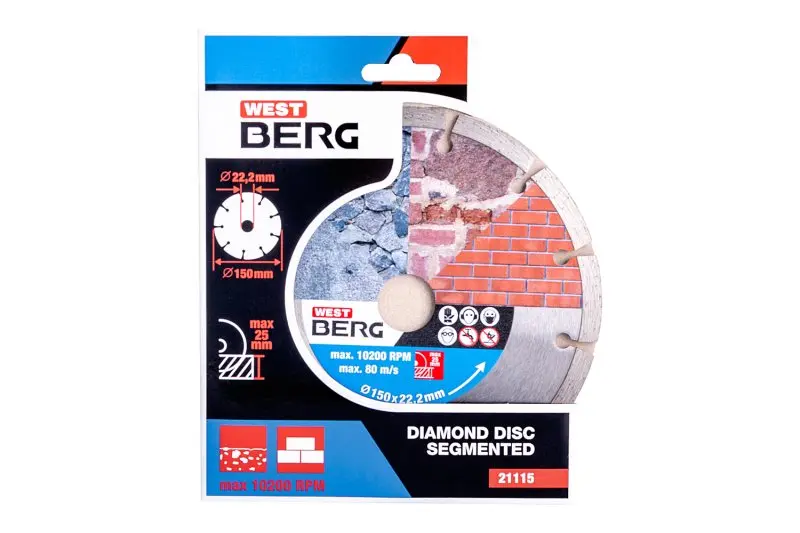 Kotouč diamantový WESTBERG 150x2.2x22.2mm segment